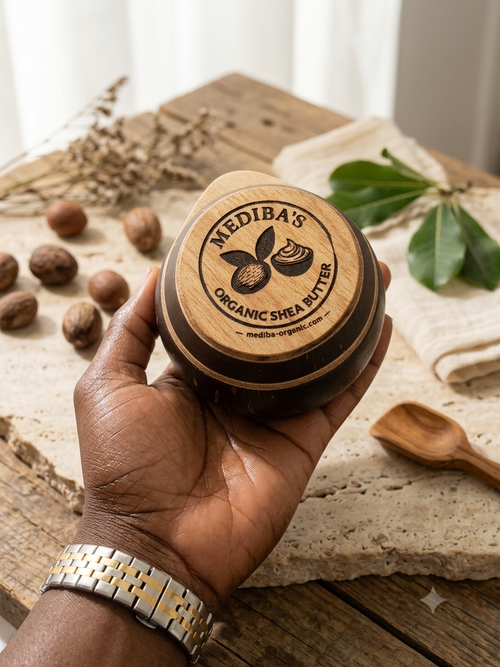Pure Organic Shea butter.