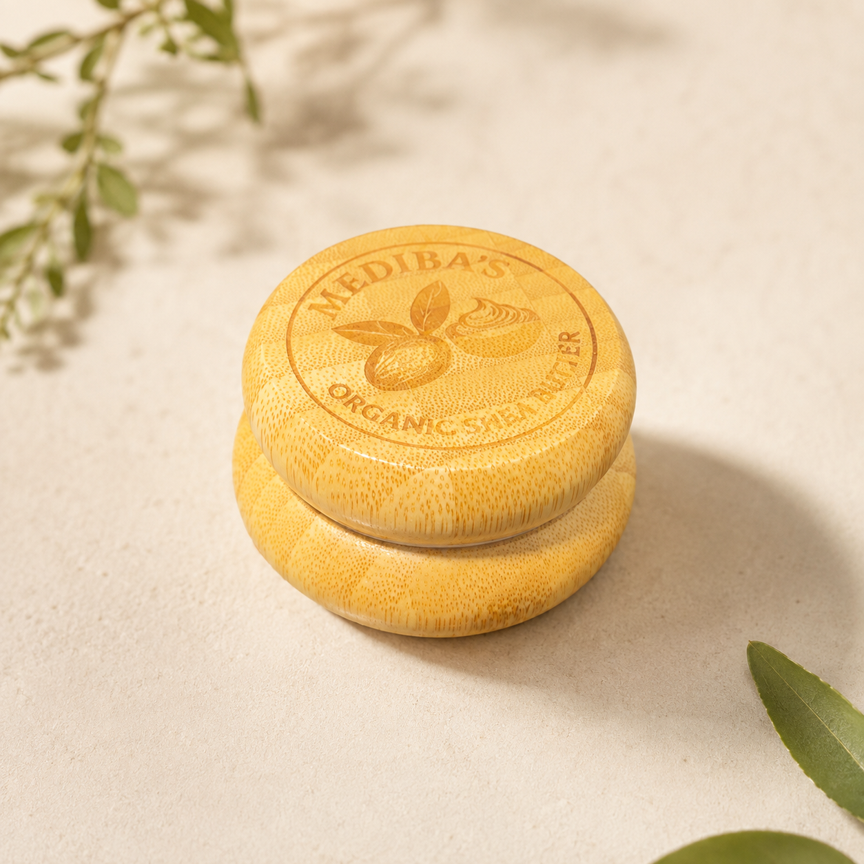 Travel size 100% Raw Organic Shea butter 3 pieces