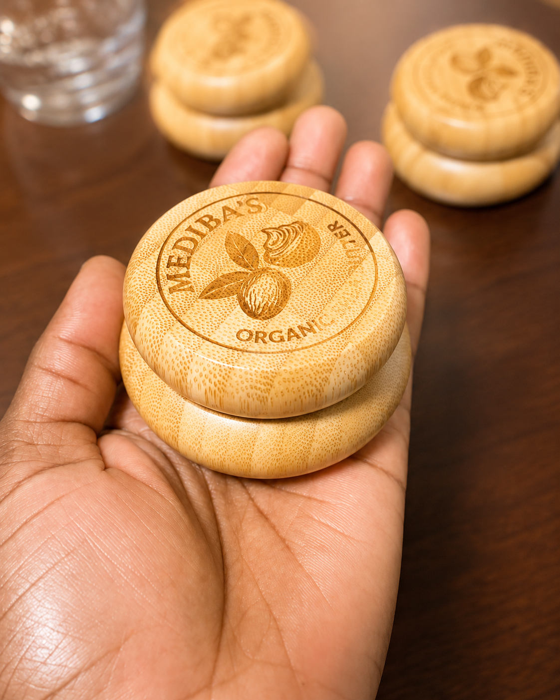 Travel size 100% Raw Organic Shea butter 3 pieces